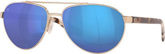Costa 6S4007 Fernandina Polarized 400704 Mens Sunglasses Gold Size 57