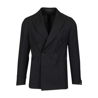 Tagliatore Montecarlo Double-Breasted Jacket - male - Tagliatore - Blazers - Blue - 2XL - Jackets