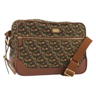 Ferragamo Pre-owned Canvas Shoulder Bag - Dames - Pre-owned - Groen - Maat: ONE Size
