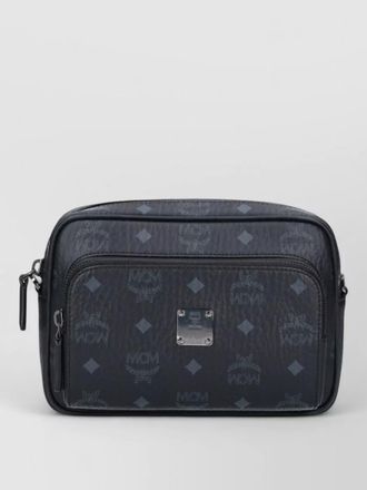 MCM shoulder bag adjustable strap front zip pocket