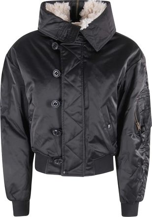 Isabel Marant Jassen, Dames, Zwart, S, Satijn, Elsa GC Jacket