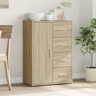 Berkfield Home Sideboard Sonoma Oak 60x31x84 cm Engineered Wood in Light Tan | Size: 60 x 31 x 84 cm