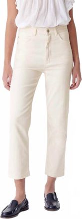 Vanessa Bruno Og Crop Jean Pants In Natural