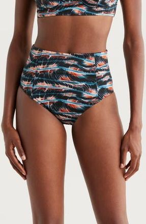 Ulla Johnson Zahara High Waist Bikini Bottoms in Lazuli at Nordstrom Rack, Size X-Large