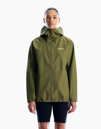 Berghaus Womens Berghaus Womens Deluge Pro 3.0 Waterproof Walking Jacket - Tan - Size: 18