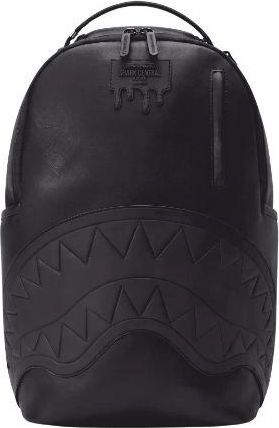 Sprayground Sprayground | Shark Central Embossed Black Nylon Backpack