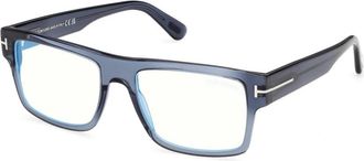 Tom Ford Brillen - Heren - Brillen - Blauw - 55 MM - Accessoires