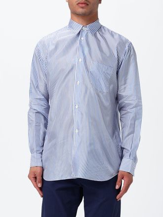 Comme Des Gar&ccedil;ons Camicia a righe in cupro con tasca a toppa
