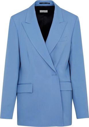 Dries Van Noten Wool Beno Blazer - Dames - Blazers - Blauw - S - Wol - Jassen