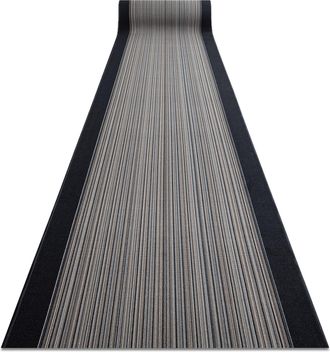 RugsX Rugsx - Alfombra De Pasillo Con Refuerzo De Goma Carnaby Gris 80cm Grey 80x1150 Cm