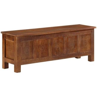 vidaXL Caja De Almacenamiento Madera De Mango Maciza 110x30x40 Cm Vidaxl