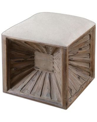 Uttermost Jia Wooden Ottoman