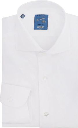 Barba Shirts - Heren - Zakelijke Overhemden - Wit - 3XL - Katoen - Overhemden