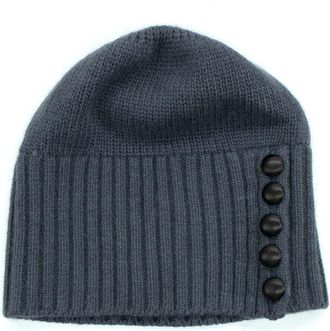 Portolano Minerva Button Beanie in Dark Slate at Nordstrom Rack