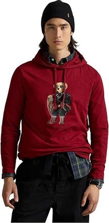 Polo Ralph Lauren Polo Bear Jersey Hooded T-Shirt Mens Clothing Holiday Red Holiday Bear : 2XL, Jersey/Cotton