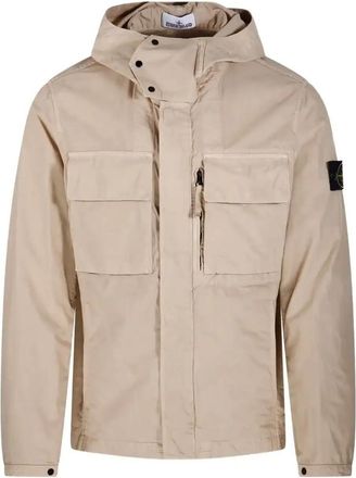 Stone Island Hooded Jacket - Mens - Cotton