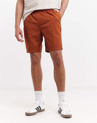 Jacamo Linen Blend Elasticated Drawcord Short