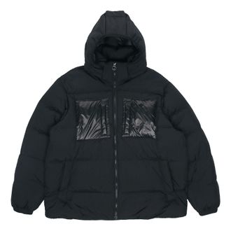 adidas originals Solid Color hooded down Jacket Black H13564