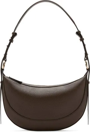 Mango Oval Faux Leather Shoulder Bag in Khaki at Nordstrom