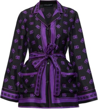 Dolce & Gabbana Dames, Blouses & Shirts, Paars, Maat: 2XS Zijde