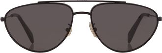 Celine Smoke Pilot Unisex Sunglasses CL40077U 02A 59