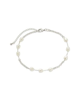 Sterling Forever Silver Allie Stationed Anklet