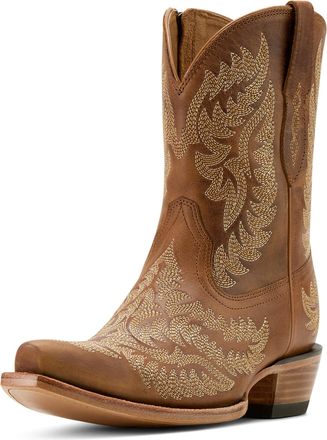 Ariat Womens Cate X Toe Western Boots in Shades Of Grain, B Medium Width, Size 3.5, by Ariat