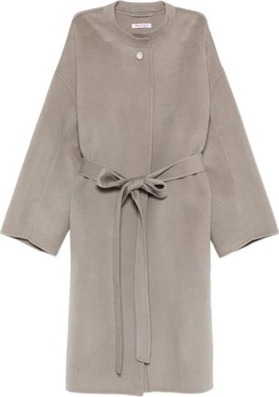 Liska belted cashmere coat - Grey