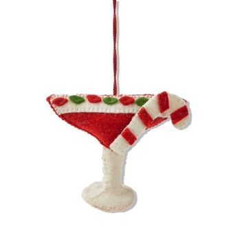 Tag Holiday Martini Ornament Multicolor Wool Tree Decoration in Multicolored at Nordstrom