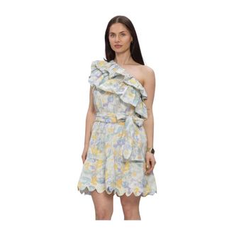 Amaya Amsterdam Clover Midi Jurk - Dames - Korte kleedjes - Veelkleurig - M - Kleedjes