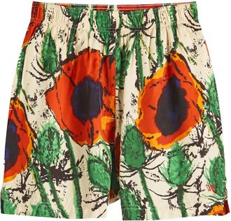 Wales Bonner Shorts con stampa - Toni neutri