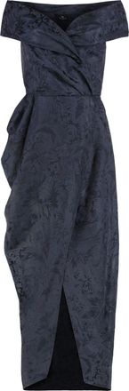 Etro Etro Womens Evening Dress In Silk Jacquard Blend - Dark Blue viscose - Size EU 38 (Womens)