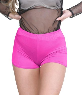 Janisramone Chic Mini Shorts for Women UK, Stretchable Hot Pants for Club, Dance, Gym & Cycling Running Shorts Womens Perfect for Summer Fashion Fitted Athletic S