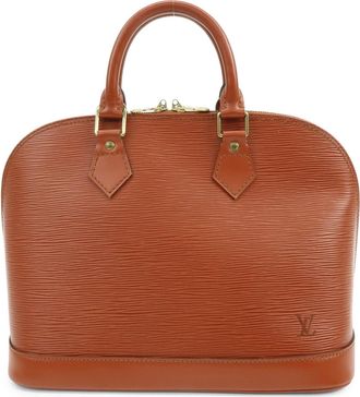 Louis Vuitton Alma Epi Leather Brown Leather Handbag (Pre-Owned)
