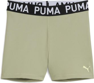 Puma Trainingsshorts PUMA W STRONG SHORT TIGHT - HW 3, Damen, Gr. XL, N-Gr, lux army, Interlock, Obermaterial: 85% Polyester, 15% Elasthan, schmal kniefrei