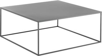 Oresteluchetta Mesa De Centro De Metal Gris Antracita 80x80cm Omaha Bis