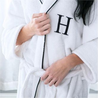 Superior Monogrammed 100% Egyptian Cotton Bathrobe