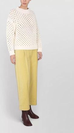 Alysi ribbed cross-neck jumper