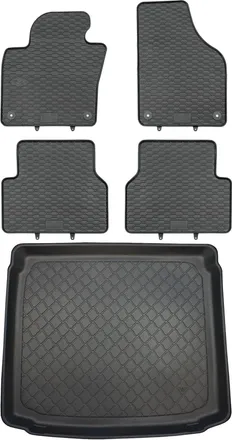 OEM Volkswagen Tiguan I Suv De 07.2007 A 04.2016 Set - Alfombrillas De Goma Para Coche + Alfombrilla Para Maletero