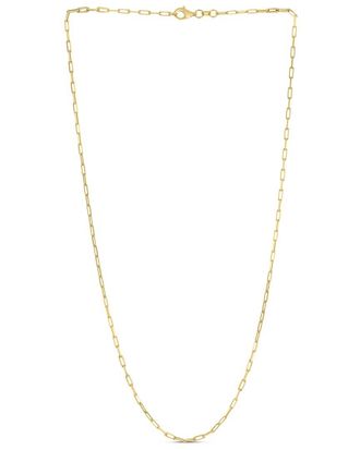 Italian Gold, Inc 14K Plated Silver Paperclip Chain Necklace