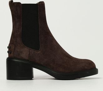 Tod's Suede Chelsea Boots with T Timeless Logo and a Lugged Rubber Sole