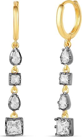 SHYMI Multi Shape Drop Earrings in Gold/black at Nordstrom