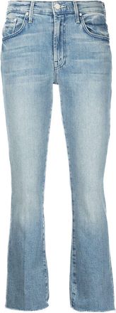 Mother The insider ankle fray jeans - women - Cotton/Elastane - 25 - Blue