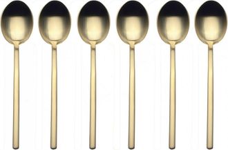 Mepra Due Coffee Spoon Set - 6 Pieces in Ice Gold at Nordstrom