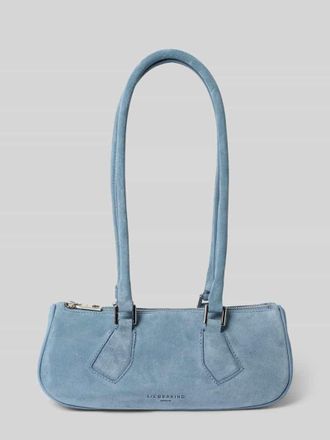 Liebeskind Handtasche aus Velours mit Label-Detail Modell CECILE in Rauchblau, Gr&ouml;&szlig;e 1