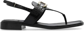Ferragamo Lula Sandalen - Dames - Sandalen - Zwart - 35 EU - Leer - Schoenen