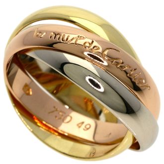 Cartier Yellow Gold (18K) White Gold (18K) Band Ring (Pre-Owned)