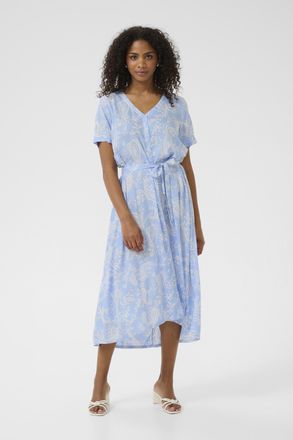 Kaffe Jurk KAbeathe A-shape blue white