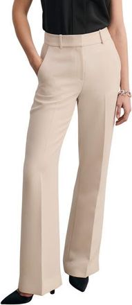 The Fold Alzira Doppio Crepe Pants in Neutral at Nordstrom, Size 6