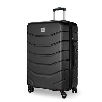 Skyway Silverton Hardside Expandable 24 Medium Checked Luggage in Black at Nordstrom